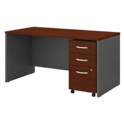 UrbanPro 72W X 30D Office Desk With Drawers In Hansen Cherry - Engineered Wood