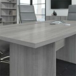 UrbanPro Conference Table With Wood Base In Platinum Gray - Engineered Wood 13 UrbanPro Conference Table With Wood Base In Platinum Gray - Engineered Wood -CYMAX Sales 2662492 4 L