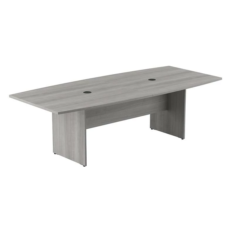 UrbanPro Conference Table With Wood Base In Platinum Gray - Engineered Wood 3 UrbanPro Conference Table With Wood Base In Platinum Gray - Engineered Wood