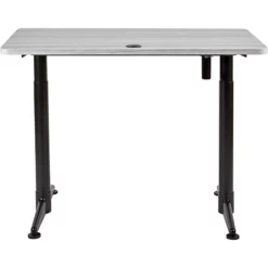 ApexDesk Vortex Series M Edition 48" Metal And Wood Standing Desk In Rustic Gray -CYMAX Sales 2663573 2 L