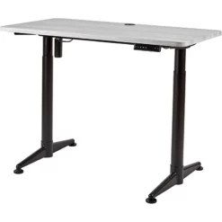 ApexDesk Vortex Series M Edition 48" Metal And Wood Standing Desk In Rustic Gray -CYMAX Sales 2663573 3 L