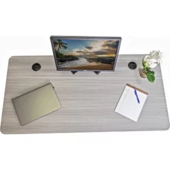 ApexDesk Vortex Series M Edition 48" Metal And Wood Standing Desk In Rustic Gray -CYMAX Sales 2663573 5 L