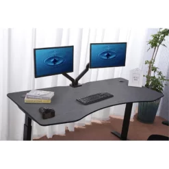 ApexDesk Elite Flex Series 60" Modern Metal And Wood Standing Desk In Black -CYMAX Sales 2663584 4 L