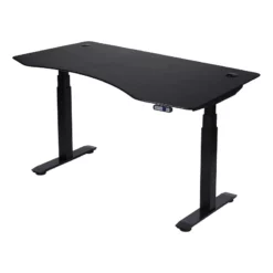 ApexDesk Elite Flex Series 60" Modern Metal And Wood Standing Desk In Black