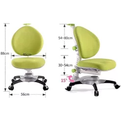 ApexDesk DX Series Children's Height Adjustable Chair With Study Desk In Green 23 ApexDesk DX Series Children's Height Adjustable Chair With Study Desk In Green -CYMAX Sales 2663593 10 L