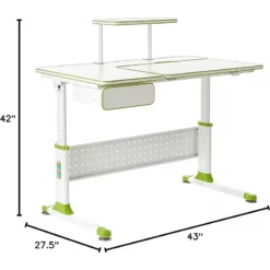 ApexDesk DX Series Children's Height Adjustable Chair With Study Desk In Green 22 ApexDesk DX Series Children's Height Adjustable Chair With Study Desk In Green -CYMAX Sales 2663593 9 L
