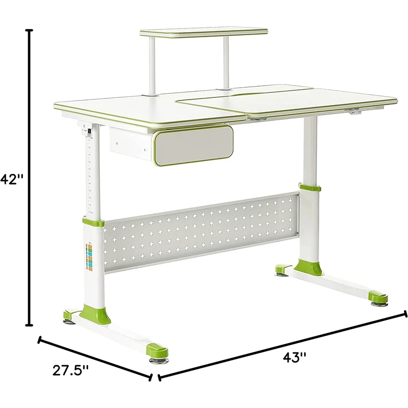 ApexDesk DX Series Children's Height Adjustable Chair With Study Desk In Green 12 ApexDesk DX Series Children's Height Adjustable Chair With Study Desk In Green - Image 10