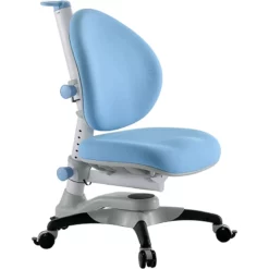 ApexDesk DX Series Children's Height Adjustable Chair With Study Desk In Blue -CYMAX Sales 2663594 5 L