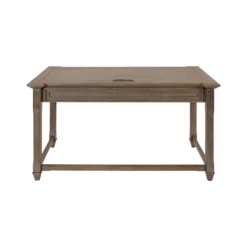 Traditional Wood Writing Desk Office Table Writing Table Light Brown 18 Traditional Wood Writing Desk Office Table Writing Table Light Brown -CYMAX Sales 2664469 3 L