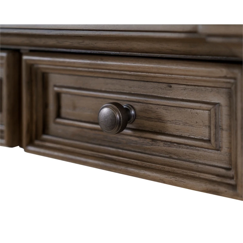 Traditional Wood Writing Desk Office Table Writing Table Light Brown 9 Traditional Wood Writing Desk Office Table Writing Table Light Brown - Image 7