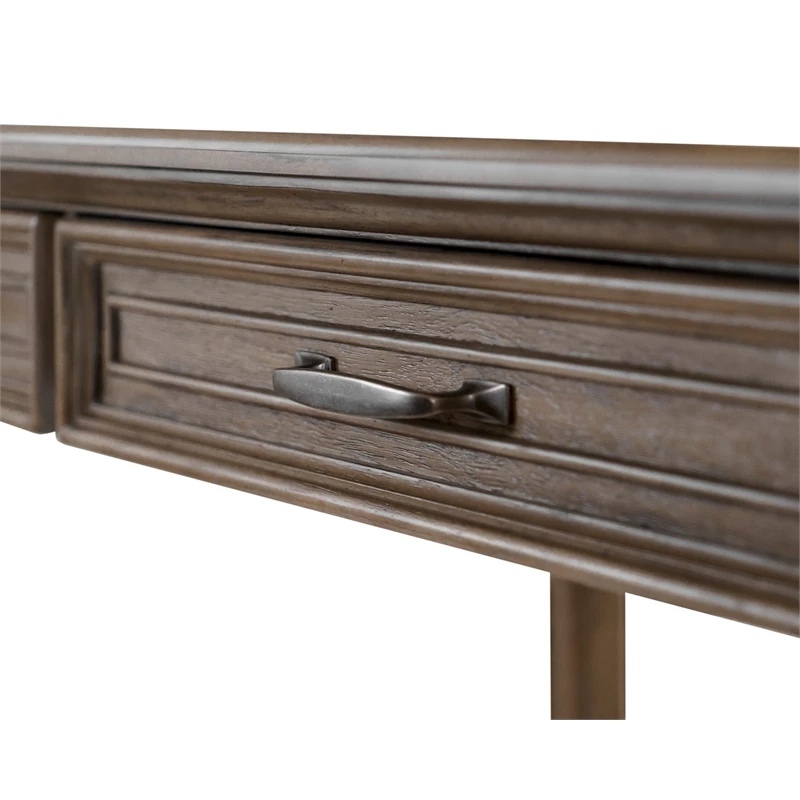 Traditional Wood Writing Desk Office Table Writing Table Light Brown 10 Traditional Wood Writing Desk Office Table Writing Table Light Brown - Image 8