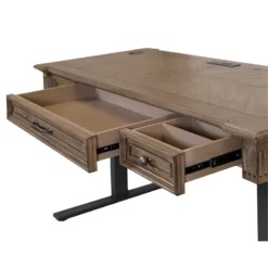 Traditional Wood Electronic Sit Stand Desk Standing Desk Light Brown 26 Traditional Wood Electronic Sit Stand Desk Standing Desk Light Brown -CYMAX Sales 2664470 11 L