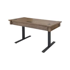 Traditional Wood Electronic Sit Stand Desk Standing Desk Light Brown 21 Traditional Wood Electronic Sit Stand Desk Standing Desk Light Brown -CYMAX Sales 2664470 6 L