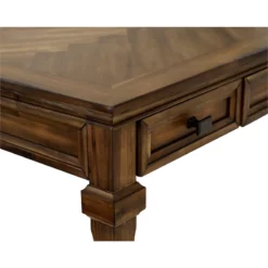 Traditional Wood Open L-Desk & Return Writing Table Corner Office Desk Brown -CYMAX Sales 2664480 2 L