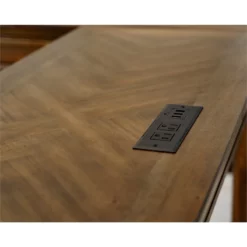 Traditional Wood Open L-Desk & Return Writing Table Corner Office Desk Brown -CYMAX Sales 2664480 4 L