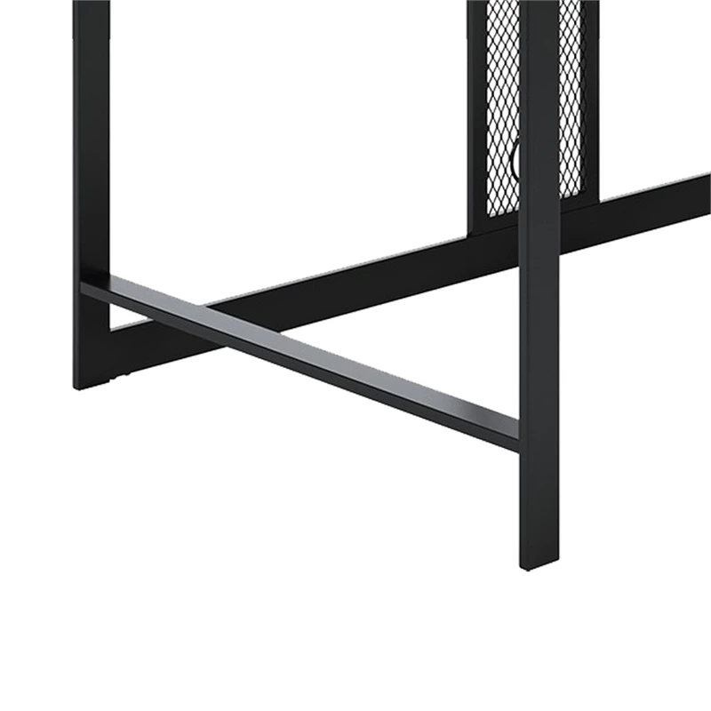 Benzara 50" Modern Wood Home Office Gaming Desk USB Ports Wireless In Black 5 Benzara 50" Modern Wood Home Office Gaming Desk USB Ports Wireless In Black - Image 3