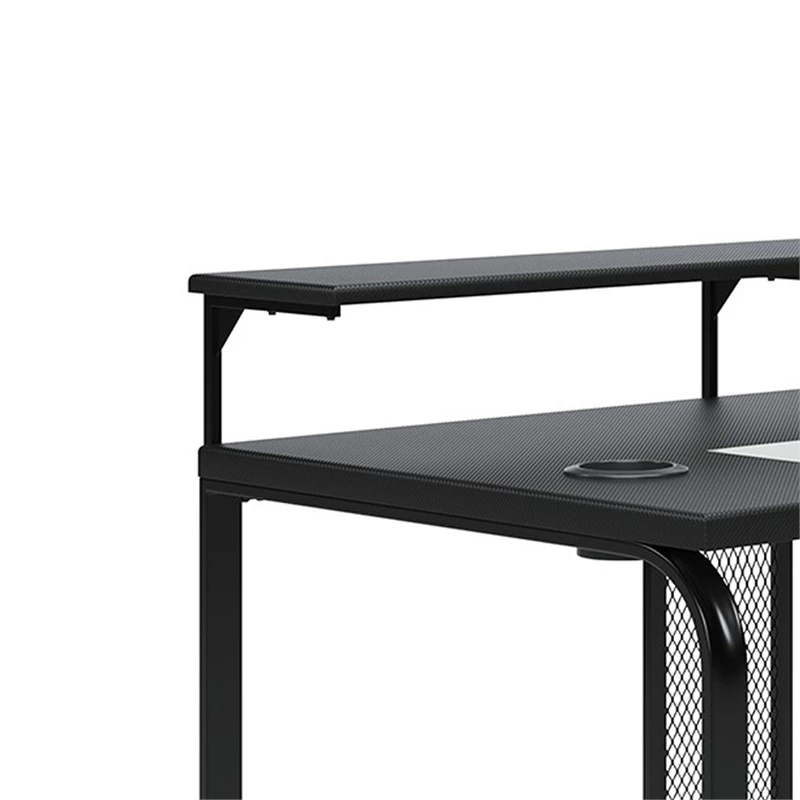 Benzara 50" Modern Wood Home Office Gaming Desk USB Ports Wireless In Black 9 Benzara 50" Modern Wood Home Office Gaming Desk USB Ports Wireless In Black - Image 7