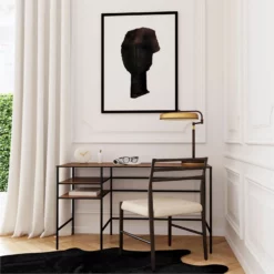 Butler Specialty Company Jensen Iron And Wood Writing Desk - Natural Mango -CYMAX Sales 2666971 9 L