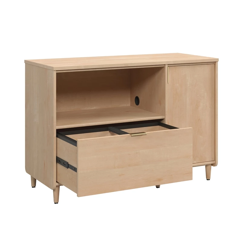Urbanpro Modern Engineered Wood Credenza In Natural Maple Finish 7 Urbanpro Modern Engineered Wood Credenza In Natural Maple Finish - Image 5