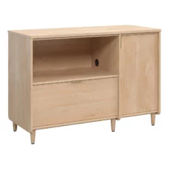 Urbanpro Modern Engineered Wood Credenza In Natural Maple Finish