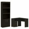 Home Square 2-Piece Set With Cabinet Bookcase And L-Shaped Desk -CYMAX Sales 2669693 L