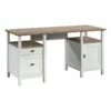 Sauder Cottage Road Engineered Wood Desk In White/Lintel Oak Finish 1 Sauder Cottage Road Engineered Wood Desk In White/Lintel Oak Finish -CYMAX Sales 2669753 L