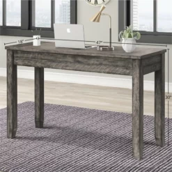 Parker House Tempe 47"W Wood Writing Desk In Gray Stone Finish 7 Parker House Tempe 47"W Wood Writing Desk In Gray Stone Finish -CYMAX Sales 2670049 1 L 1