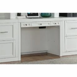 Parker House Catalina 40"W Wood Library Desk In White Finish