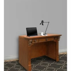 Parker House Huntington 40"W Wood Library Desk In Brown Finish