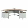 Sauder Cottage Road Engineered Wood L-Shaped Desk In White Finish -CYMAX Sales 2671347 L