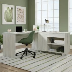 Sauder Select Engineered Wood Desk In Haze Acacia/Natural Finish 24 Sauder Select Engineered Wood Desk In Haze Acacia/Natural Finish -CYMAX Sales 2671351 6 L