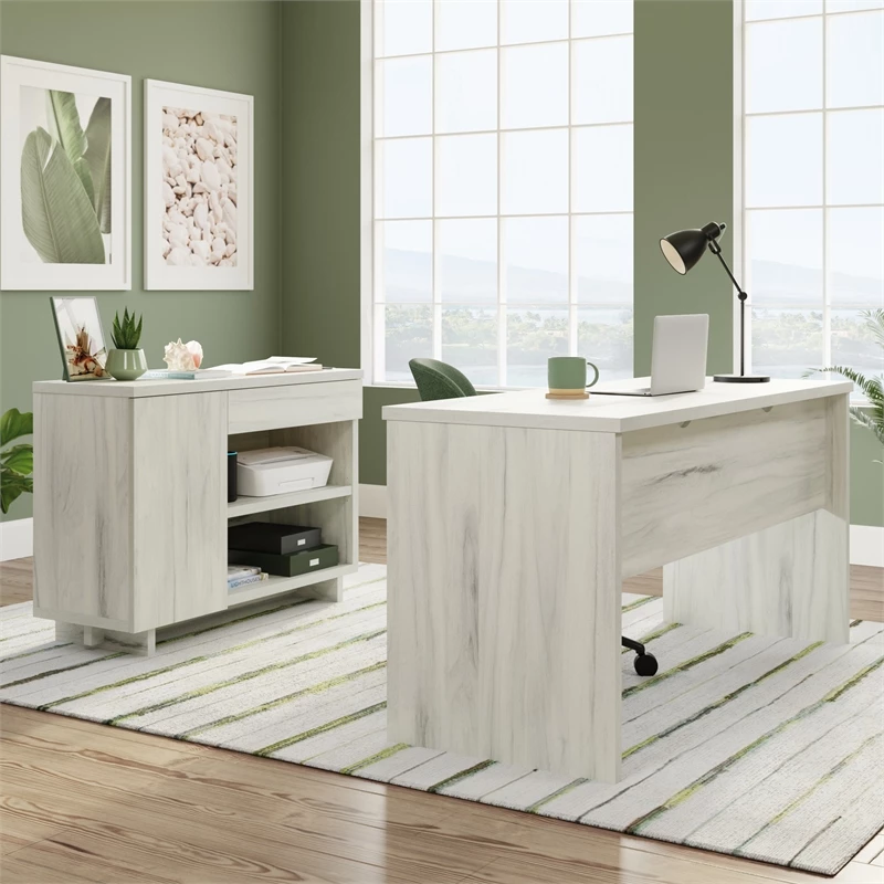 Sauder Select Engineered Wood Desk In Haze Acacia/Natural Finish 10 Sauder Select Engineered Wood Desk In Haze Acacia/Natural Finish - Image 8