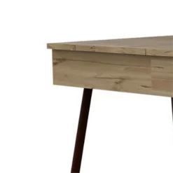 Ruby 48 Inch Writing Desk Lift Top Storage Tapered Legs Natural Brown 11 Ruby 48 Inch Writing Desk Lift Top Storage Tapered Legs Natural Brown -CYMAX Sales 2674056 1 L