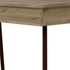 Ruby 48 Inch Writing Desk Lift Top Storage Tapered Legs Natural Brown 10 Ruby 48 Inch Writing Desk Lift Top Storage Tapered Legs Natural Brown -CYMAX Sales 2674056 2 L