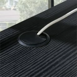 Sauder Foundry Road Engineered Wood/Metal 60x24 Table Desk In Carbon Oak 17 Sauder Foundry Road Engineered Wood/Metal 60x24 Table Desk In Carbon Oak -CYMAX Sales 2674459 6 L