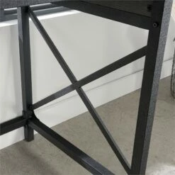 Sauder Foundry Road Engineered Wood/Metal 60x24 Table Desk In Carbon Oak 18 Sauder Foundry Road Engineered Wood/Metal 60x24 Table Desk In Carbon Oak -CYMAX Sales 2674459 7 L