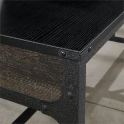 Sauder Foundry Road Engineered Wood/Metal 36" Desk Return In Carbon Oak -CYMAX Sales 2674461 4 L