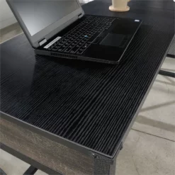 Sauder Foundry Road Engineered Wood/Metal 36" Desk Return In Carbon Oak -CYMAX Sales 2674461 6 L