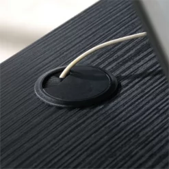 Sauder Foundry Road Engineered Wood/Metal 36" Desk Return In Carbon Oak -CYMAX Sales 2674461 7 L