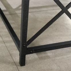 Sauder Foundry Road Engineered Wood/Metal 36" Desk Return In Carbon Oak -CYMAX Sales 2674461 8 L