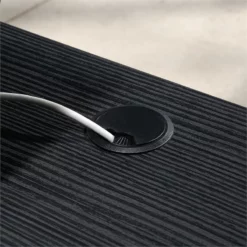 Sauder Foundry Road Engineered Wood/Metal 42" Desk Return In Carbon Oak 19 Sauder Foundry Road Engineered Wood/Metal 42" Desk Return In Carbon Oak -CYMAX Sales 2674463 7 L