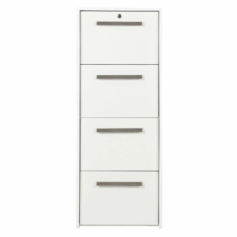 Home Square 2-Piece Set With Writing Desk And 4-Drawer Lateral File Cabinet 4 Home Square 2-Piece Set With Writing Desk And 4-Drawer Lateral File Cabinet - Image 2