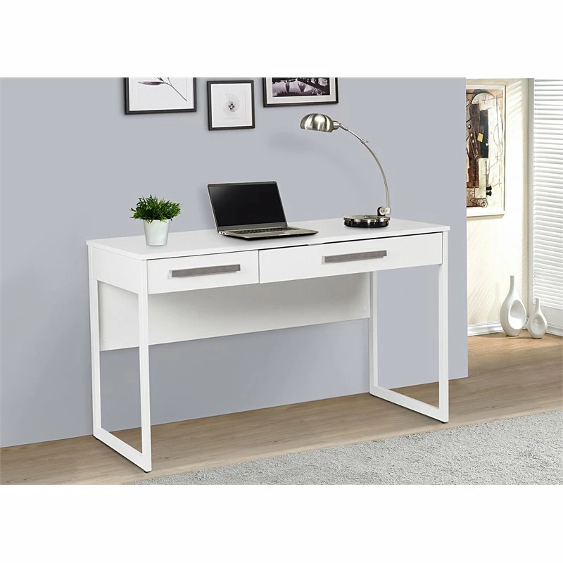 Home Square 2-Piece Set With Writing Desk And 4-Drawer Lateral File Cabinet 6 Home Square 2-Piece Set With Writing Desk And 4-Drawer Lateral File Cabinet - Image 4