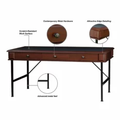 Home Square 2-Piece Set With Mobile File Cabinet And Writing Desk -CYMAX Sales 2675619 15 L