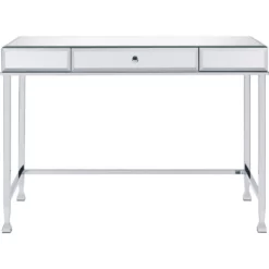 Rectangular Storage Writing Desk White -CYMAX Sales 2676277 1 L