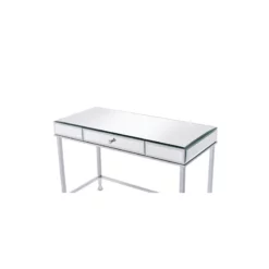 Rectangular Storage Writing Desk White -CYMAX Sales 2676277 3 L
