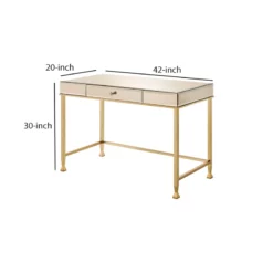 Rectangular Storage Writing Desk Pink -CYMAX Sales 2676281 4 L