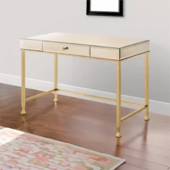 Rectangular Storage Writing Desk Pink -CYMAX Sales 2676281 6 L