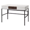 Writing Desk With 2 Hinged Top Storage Compartments White And Black -CYMAX Sales 2676412 L