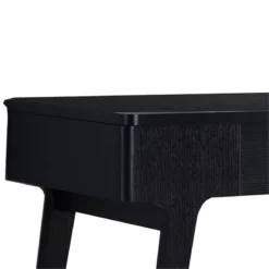 Lue 47 Inch Wood Home Office Desk Lift Top Hidden Storage Black -CYMAX Sales 2676918 1 L